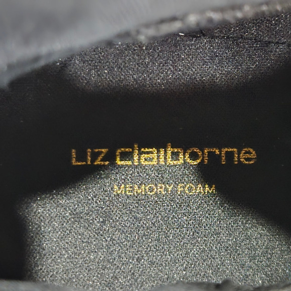 Liz Claiborne LC Barrington Black Suede Pointed Toe Ankle Booties Size 7.5 NIB - Picture 8 of 14